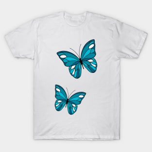 Teal Butterflies T-Shirt